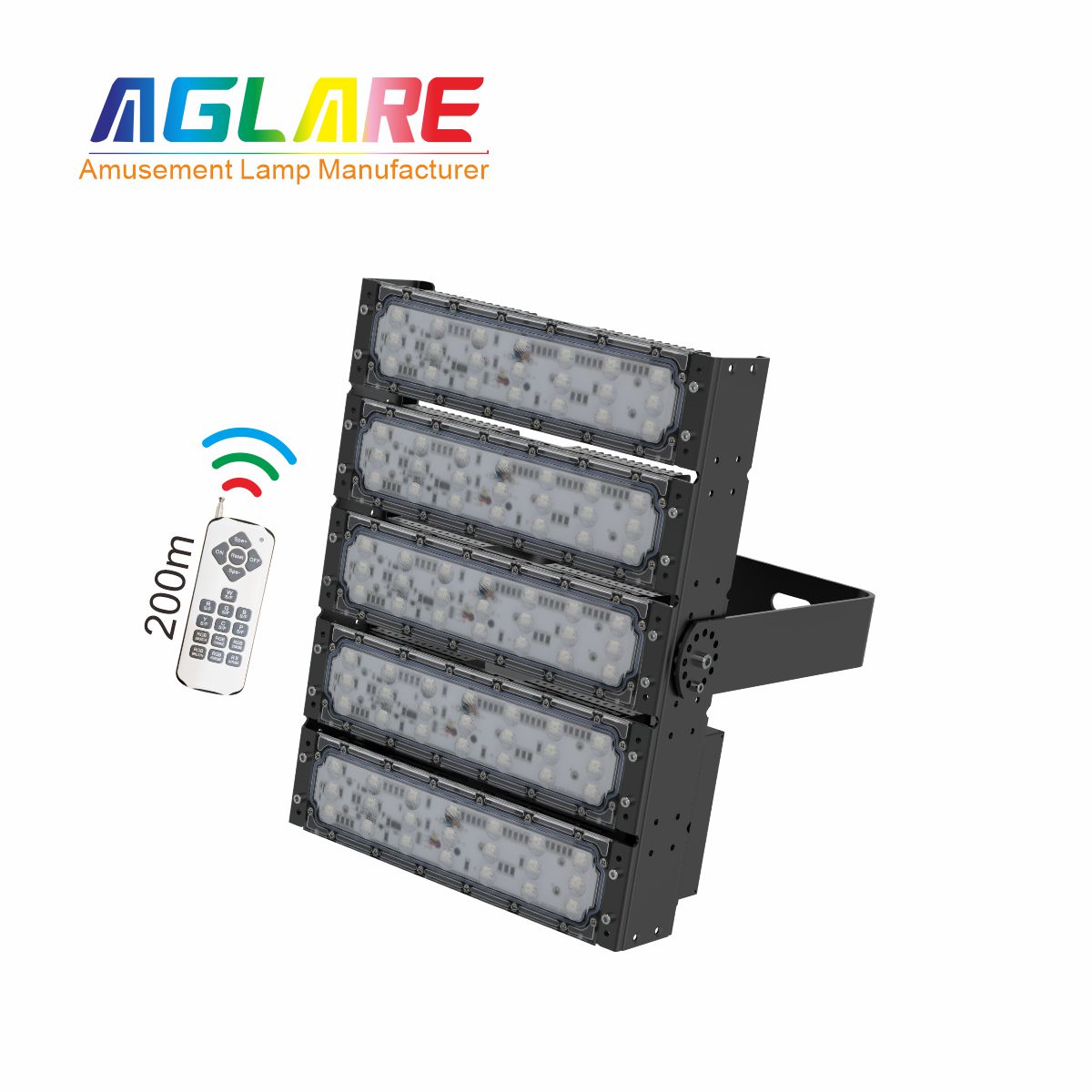250W LED彩色投光灯RGB景观灯户外射灯带遥浚控器